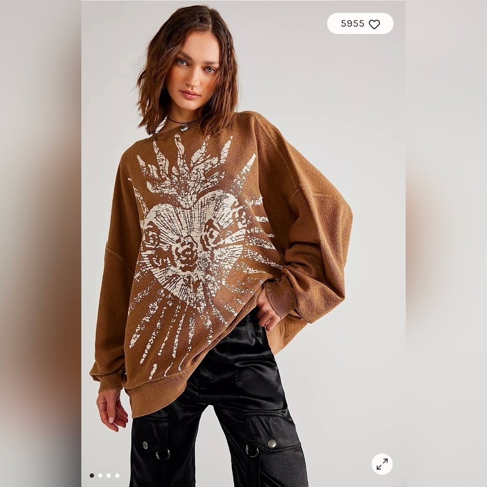 New FREE PEOPLE We The Free Julliet Pullover S - Picture 2 of 5